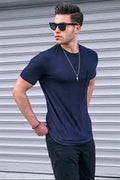 FAM CLOTHING ARTICLE #8318 BLUE T SHIRT